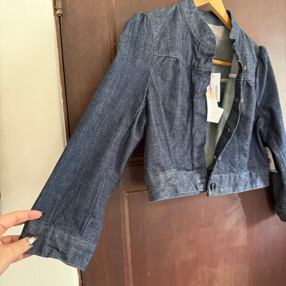Y2K Vintage Joe's Jeans | Cropped Dark Denim Jean Jacket | Medium BNWT Deadstock - Picture 3 of 8